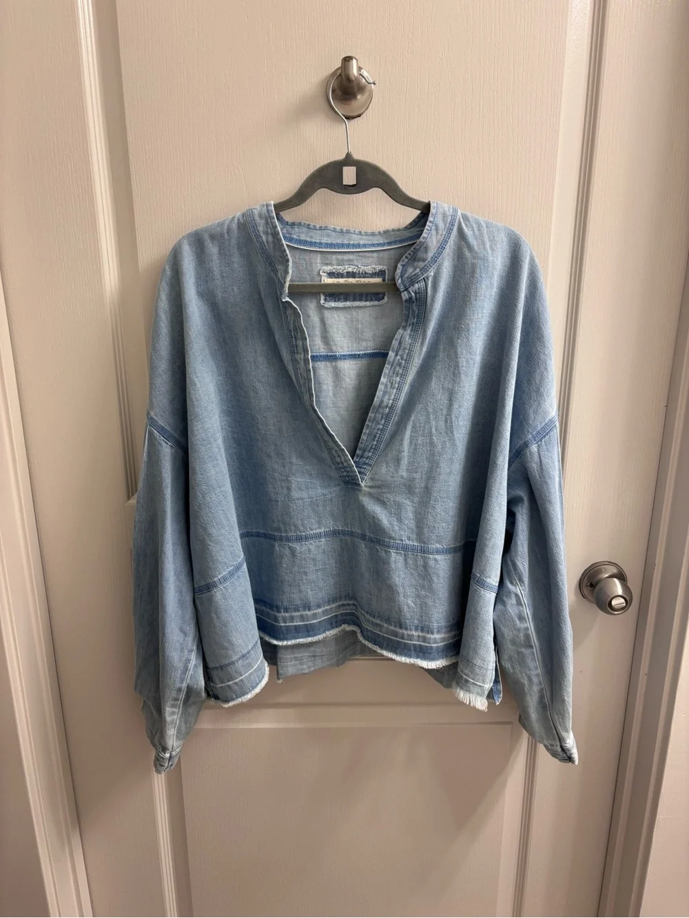 Free People Jude Denim Pullover Color: Vintage Indigo